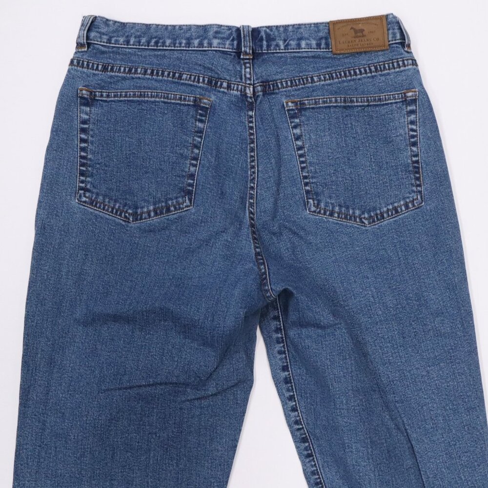 Lauren by Ralph Lauren Women's Blue Jeans Size 10 Straight Leg - Picture 3 of 11